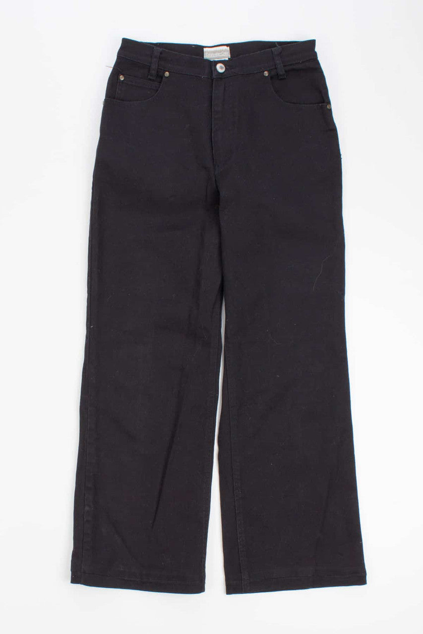 Straight Fit Coldwater Creek Black Jeans (sz. 8)