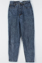 80s High Waist Zip Ankle Jeans
