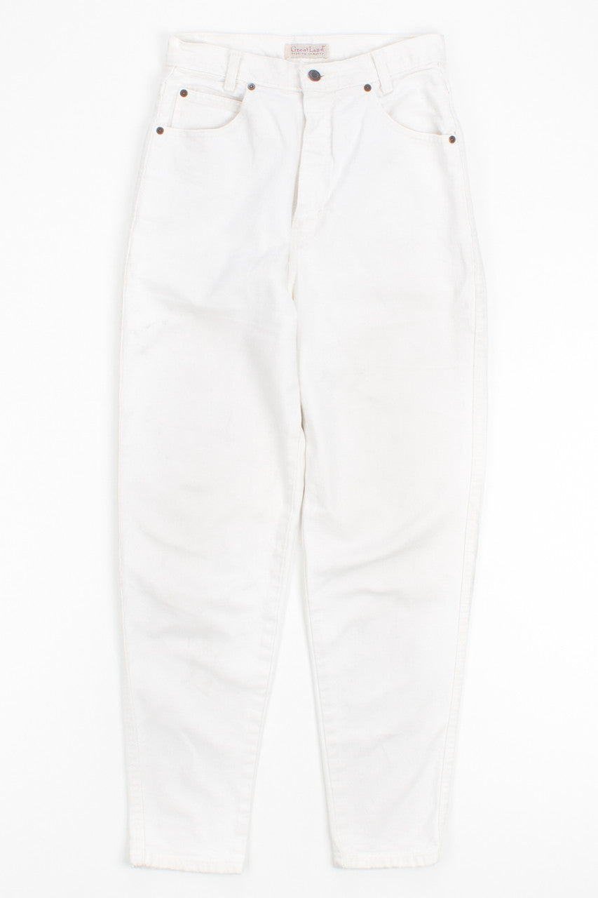 White Great Land Vintage Jeans with Marks (sz. 8P)