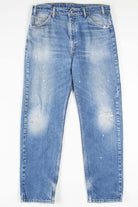 Distressed Levi's 505 Denim Jeans 480 (sz. 36W 30L)