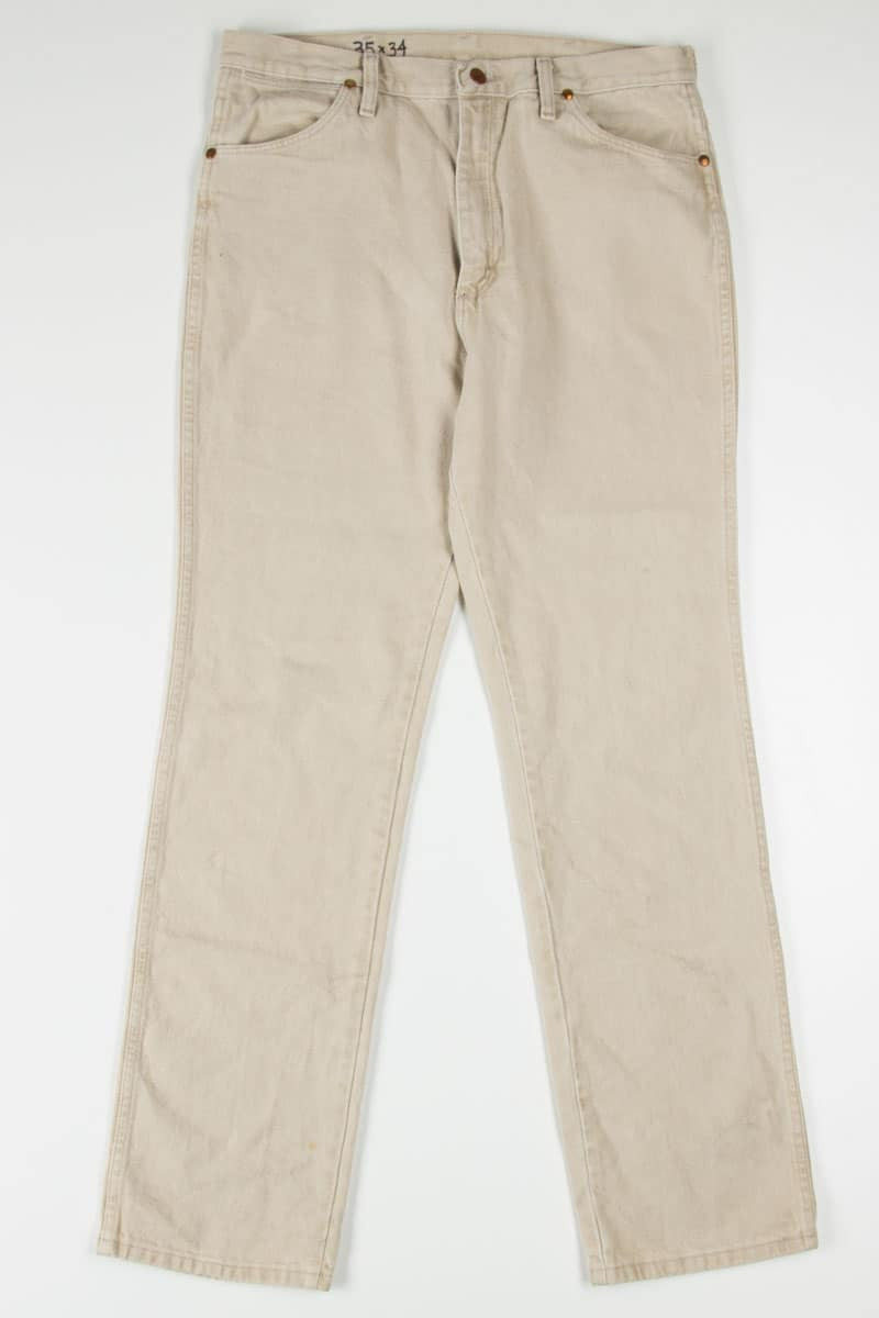 Wrangler Khaki Denim Jeans 507 (sz. 35W 34L)
