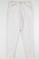 White High Waisted Lee Denim Jeans 545 (sz. 16 Med)
