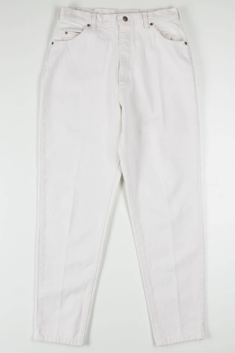 White High Waisted Lee Denim Jeans 545 (sz. 16 Med)
