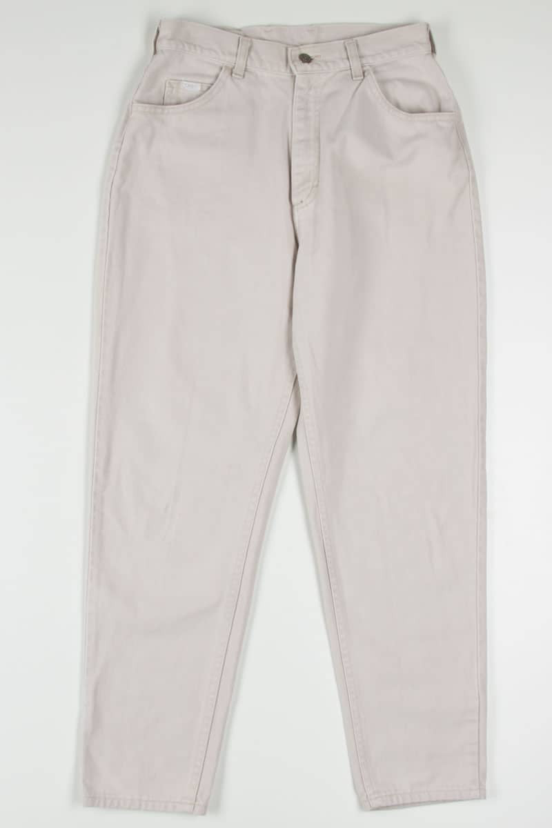 Soft Cream High Waisted Lee Denim Jeans 546 (sz. Large)