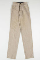 Tan High Waisted Wrangler Denim Jeans 549 (sz. 1/2 x 36L)
