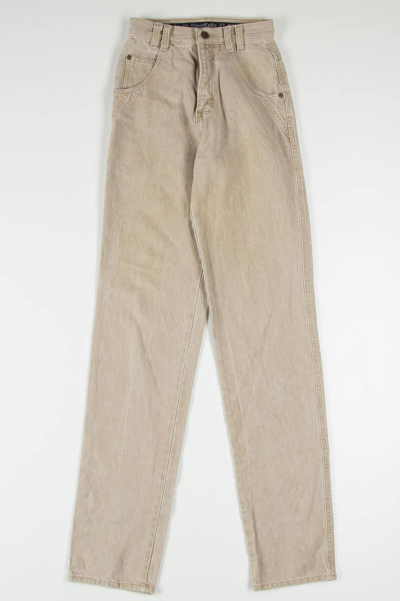 Tan High Waisted Wrangler Denim Jeans 549 (sz. 1/2 x 36L)