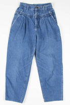 Vintage Paper Bag Waist Lee Denim Jeans 676 (sz. 9 Med)