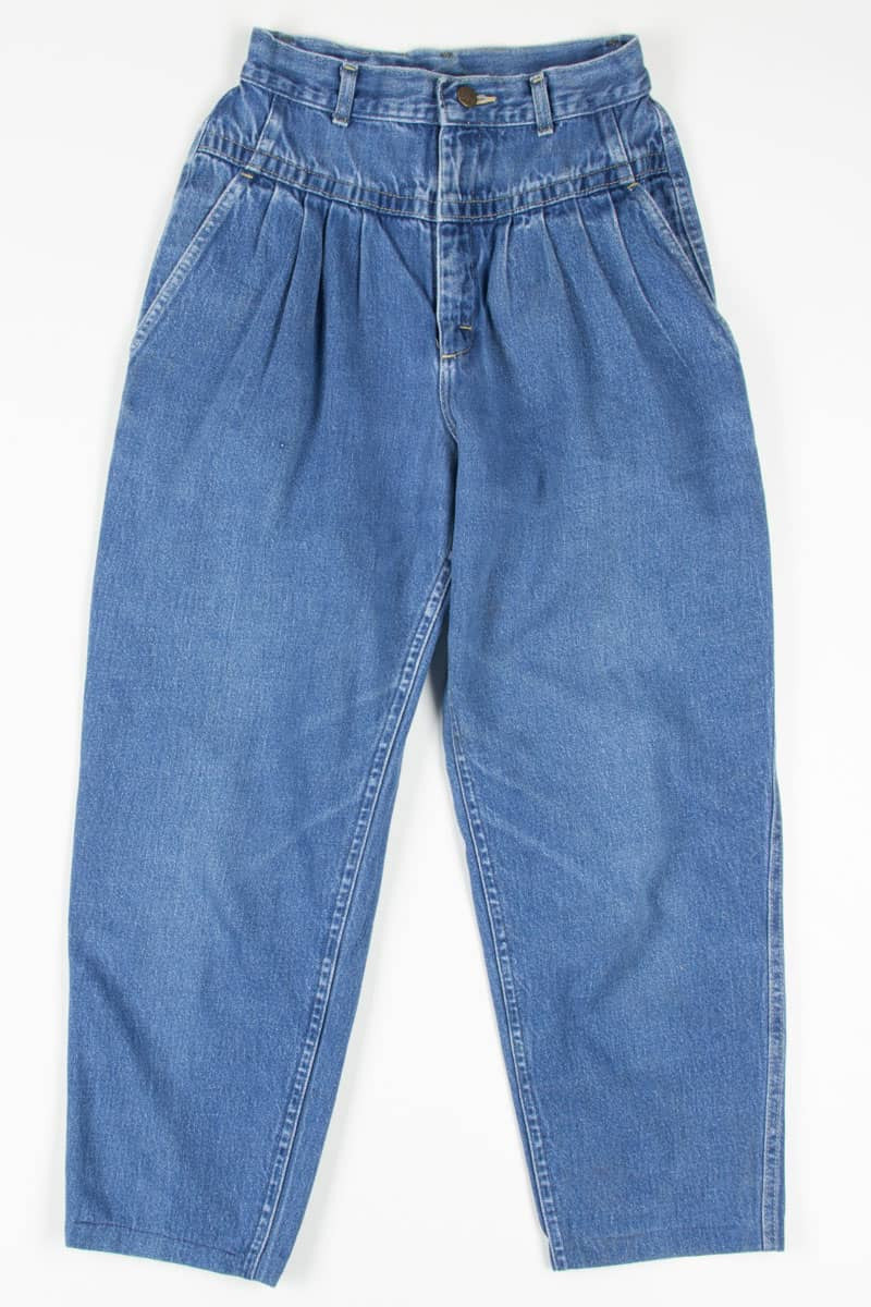 Vintage Paper Bag Waist Lee Denim Jeans 676 (sz. 9 Med)