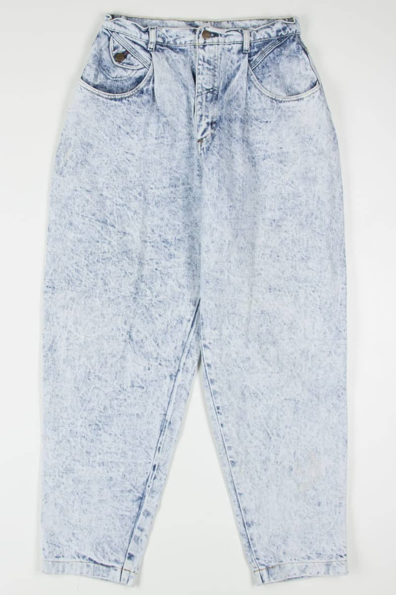 Vintage Fold Pleat Acid Washed Lee Denim Jeans 680 (sz. 16M)