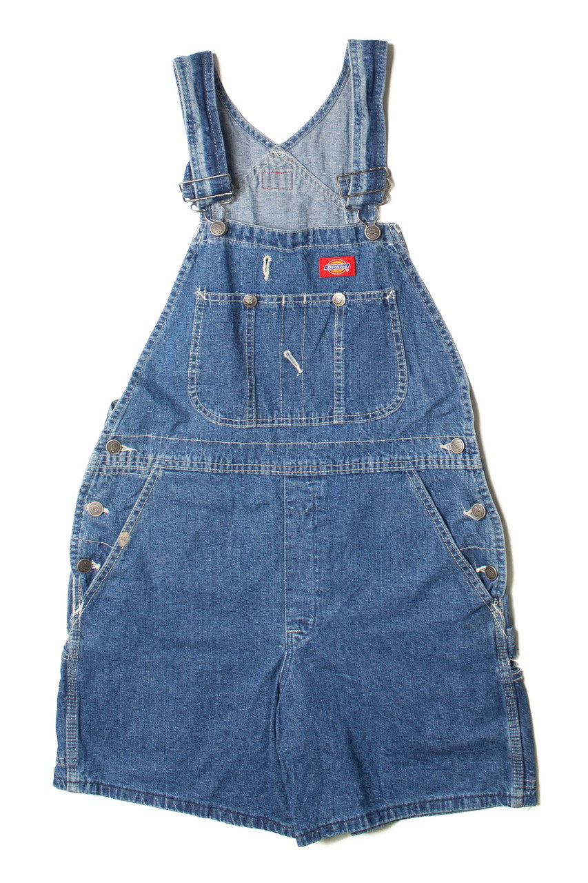 Vintage Medium Wash Dickies Carpenter Overall Shorts