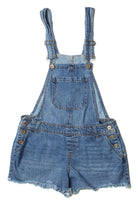 True Craft Denim Overall Shorts