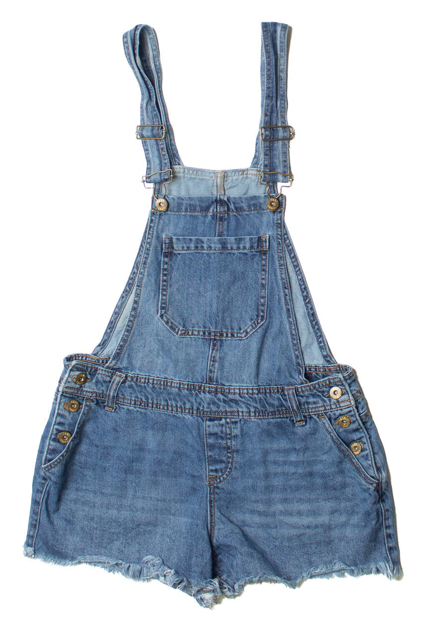 True Craft Denim Overall Shorts