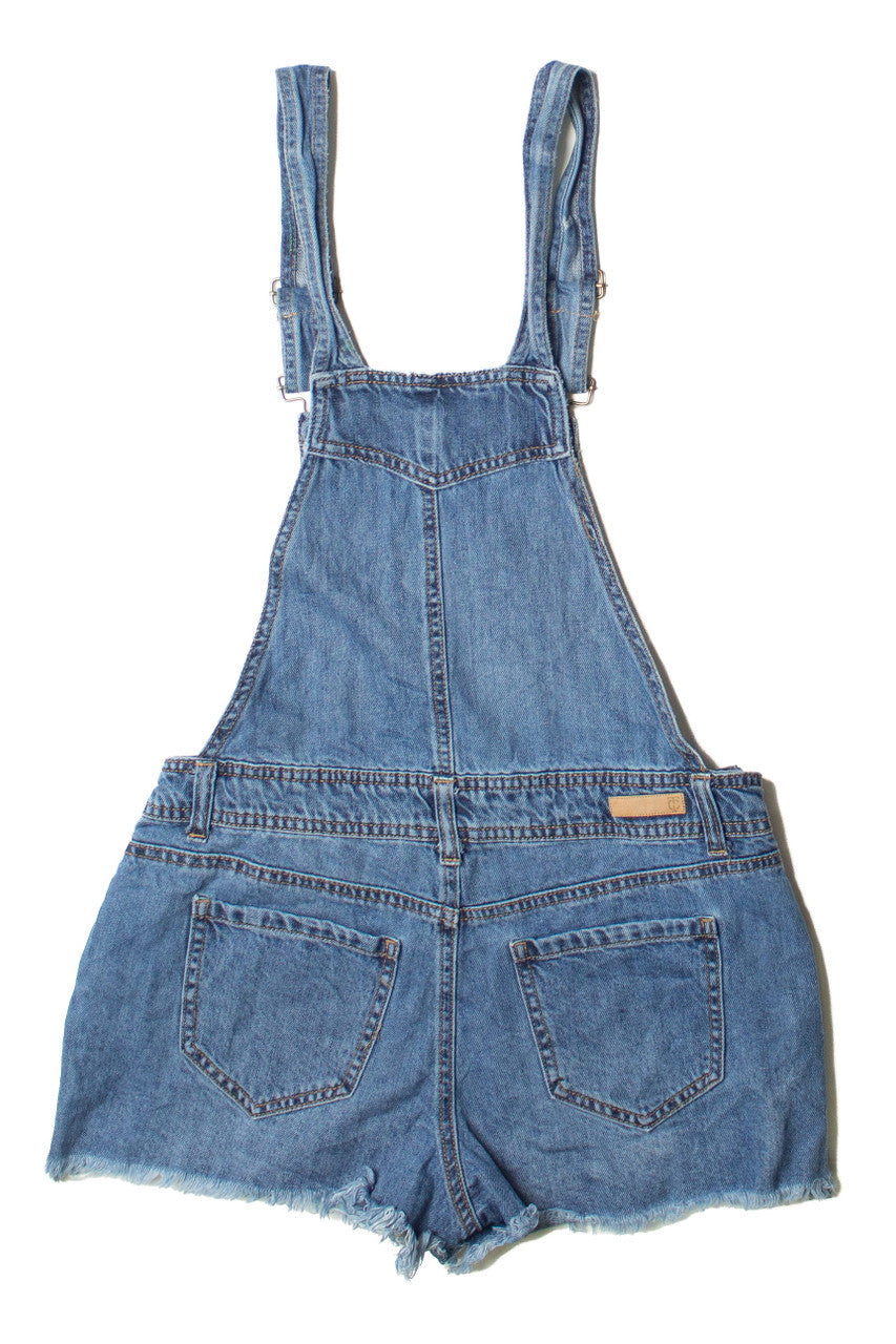 True Craft Denim Overall Shorts
