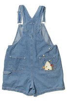 Vintage Beehive Christopher & Banks Denim Overall Shorts