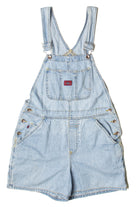 Vintage Light Wash Old Navy Carpenter Denim Overall Shorts (1990s)