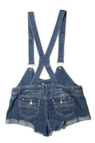 No Boundaries Suspender Style Denim Overall Shorts
