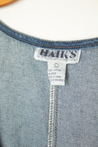 Vintage Embroidered Frogs Denim Overall Shorts (1990s)