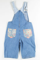 Vintage Bermuda Patched Overall Shorts (sz. S)