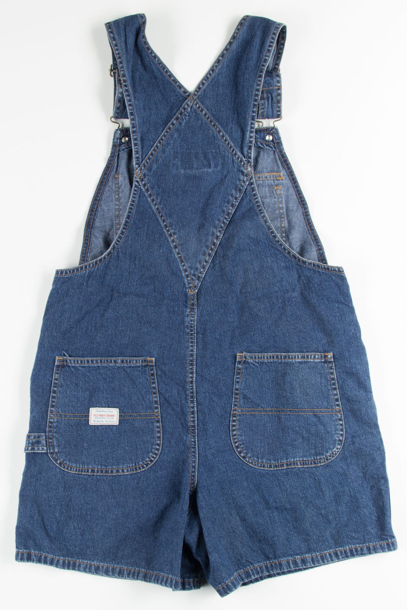 Dark Wash Denim Overall Shorts (sz. M)