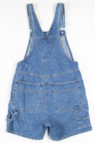 High Rise Denim Overall Shorts (sz. S)