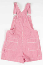 Red Gingham Overall Shorts