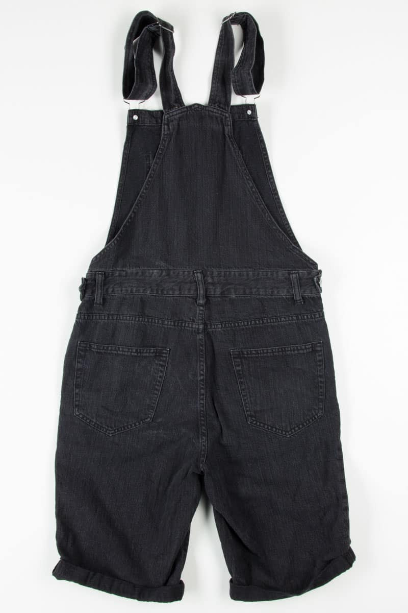 Black Denim Overall Shorts 197 (sz. Men's 30)