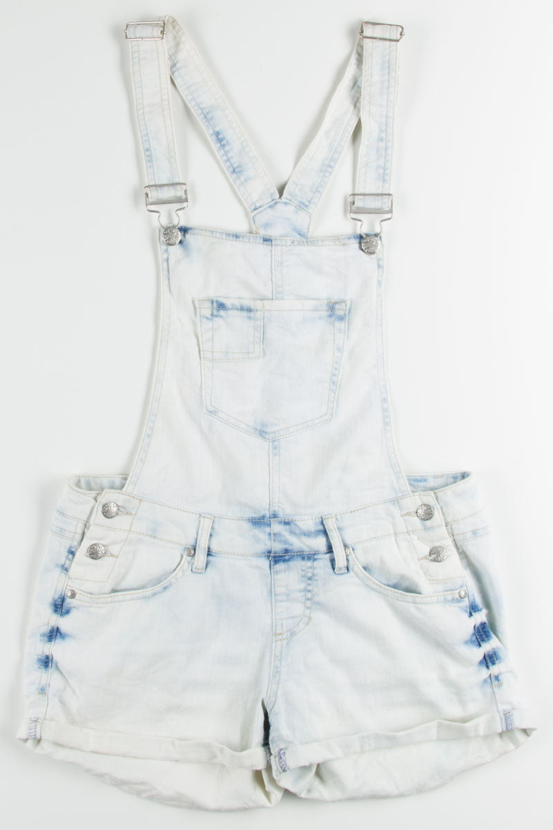 Acid Washed Denim Overall Shorts (sz. 11)