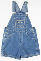 Studded Denim Overall Shorts (sz. M)