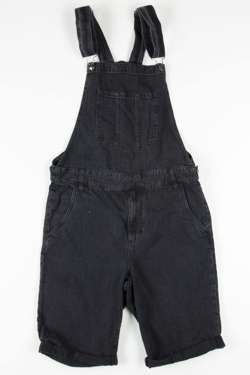 Black Denim Overall Shorts 197 (sz. Men's 30)