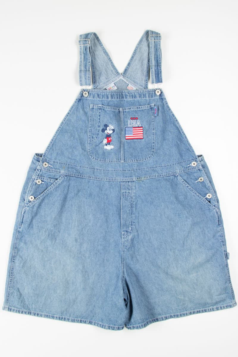 USA Mickey Denim Overall Shorts 198 (sz. 24W)