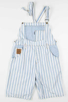 Vintage Tammy Girl Striped Denim Overall Shorts 203 (sz. 164 Cm)