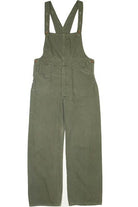 Vintage Army Green Surplus Denim Overalls