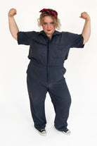 Vintage Blue Craftsman Short Sleeve Coveralls (1990s)