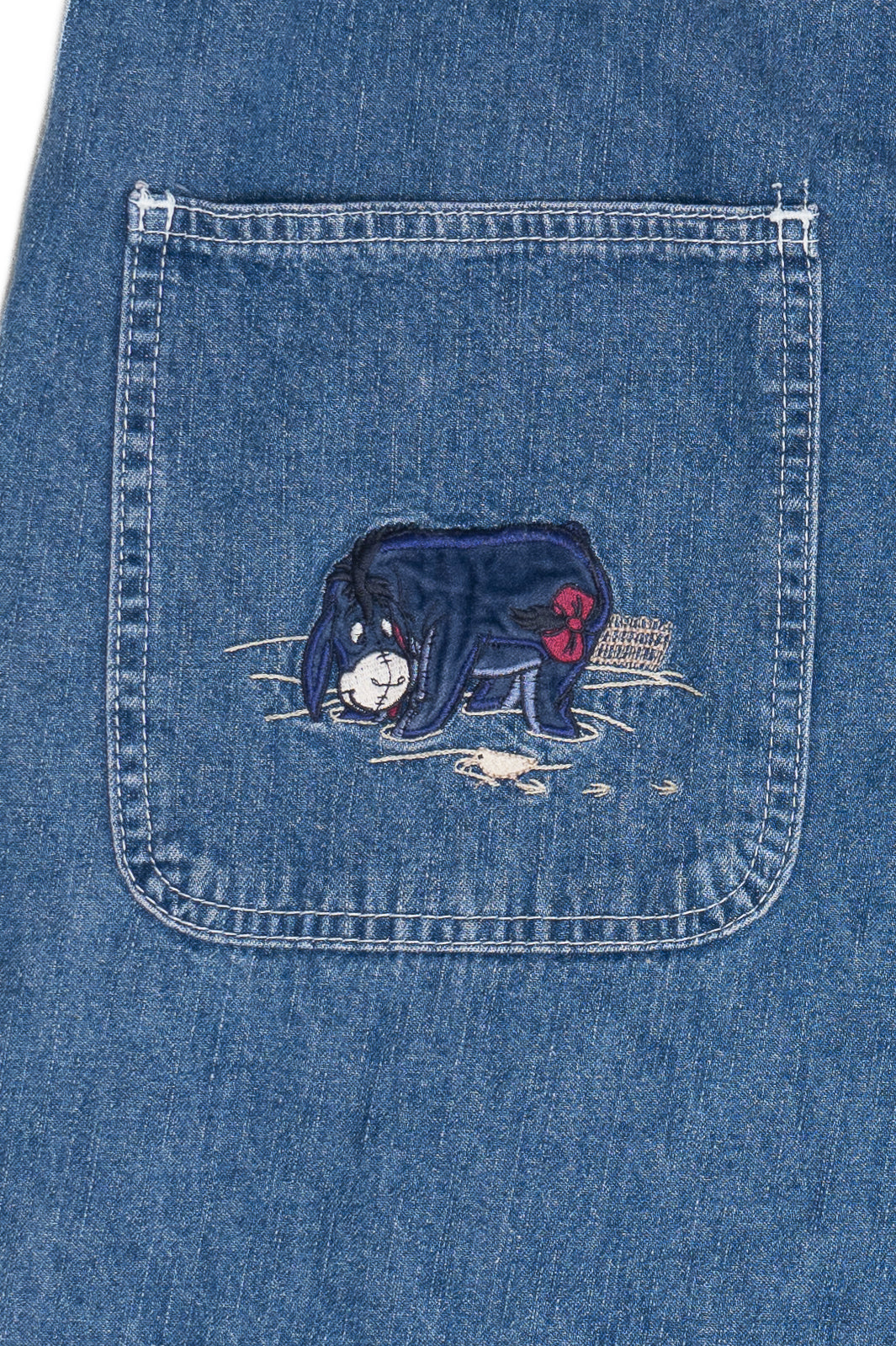 Vintage Winnie The Pooh Misty Cove Embroidered Denim Overalls (1990s)