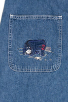 Vintage Winnie The Pooh Misty Cove Embroidered Denim Overalls (1990s)