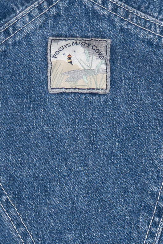 Vintage Winnie The Pooh Misty Cove Embroidered Denim Overalls (1990s)