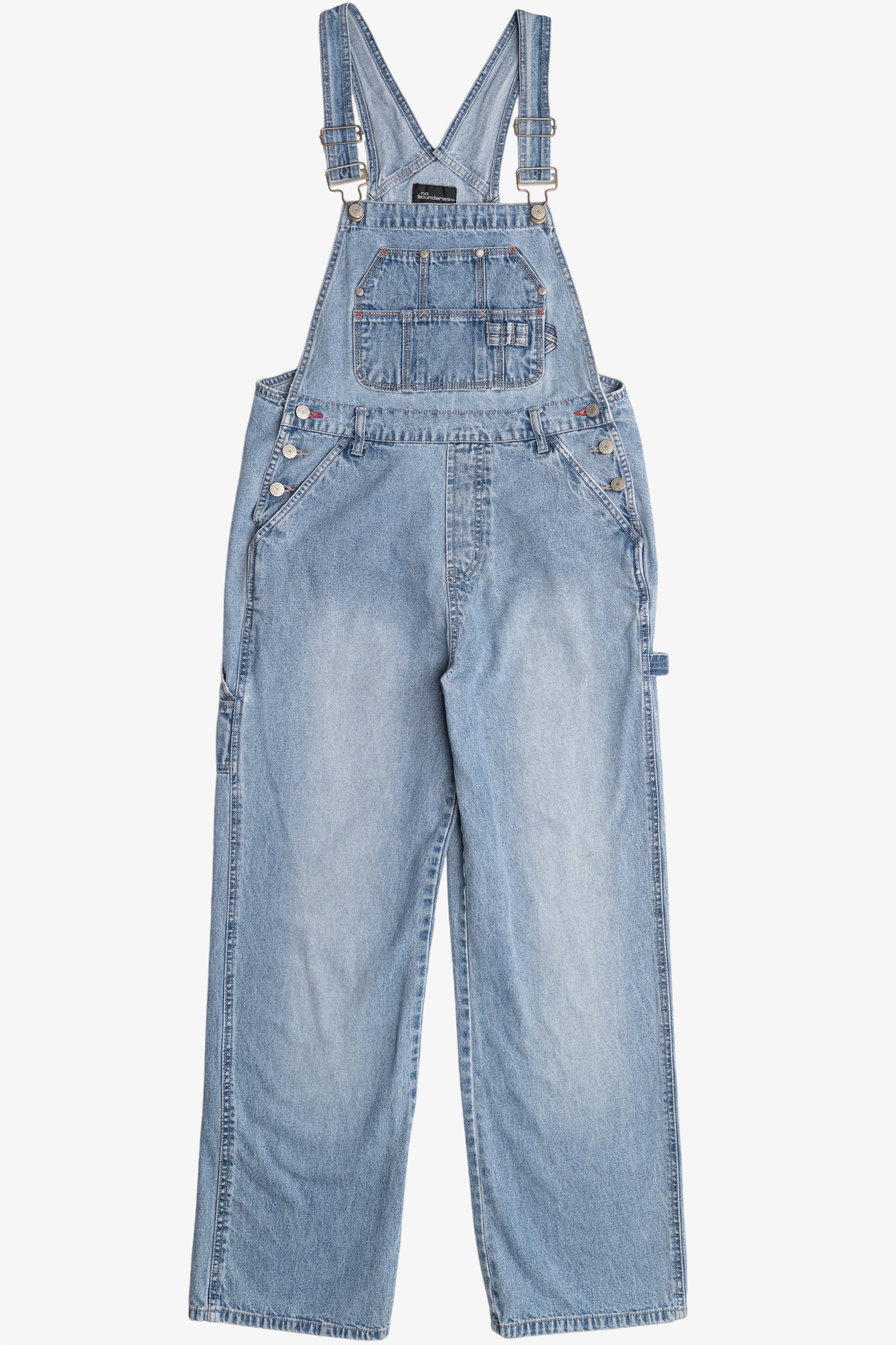 Vintage No Boundaries Multi Pocket Denim Overalls (2000s)