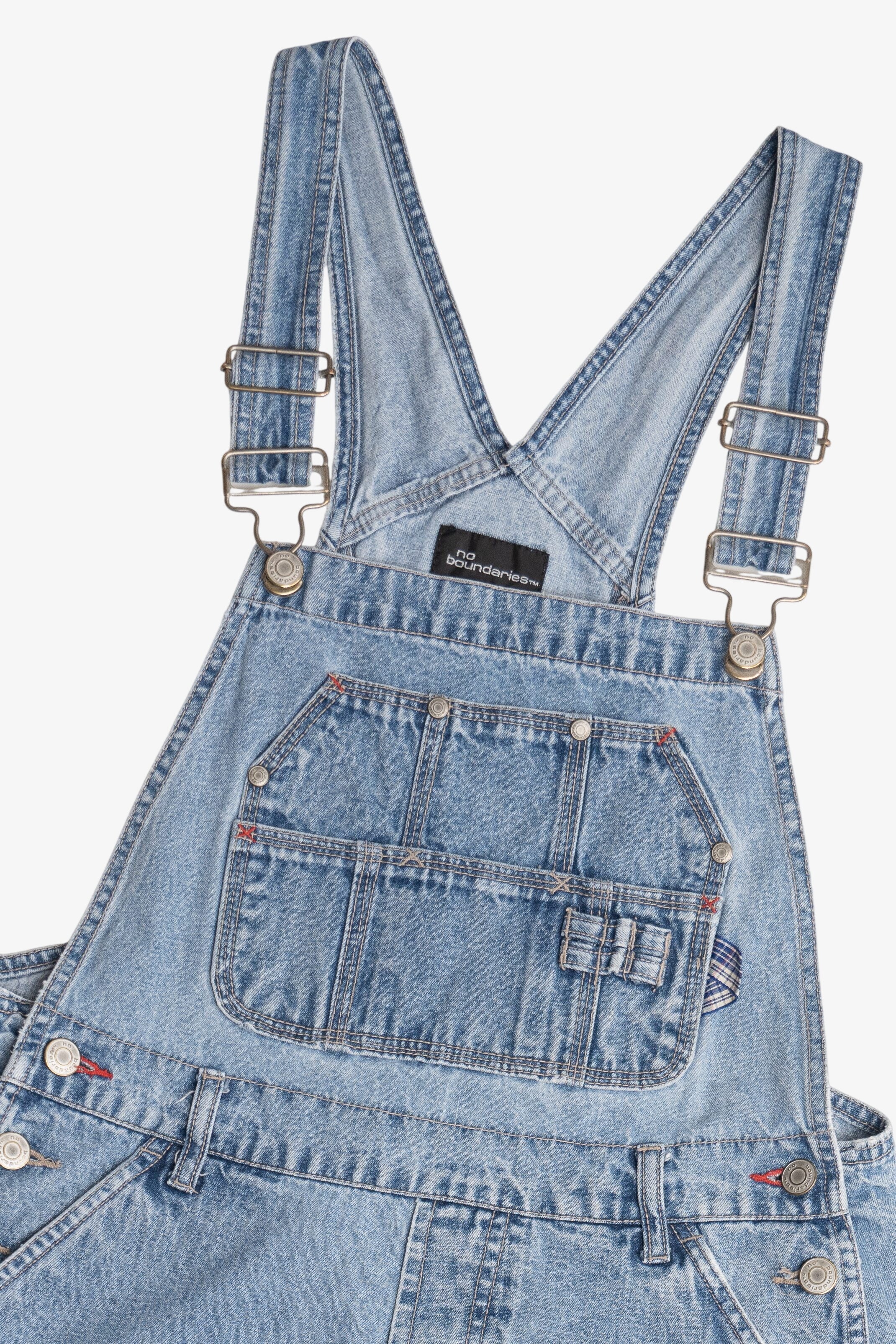 Vintage No Boundaries Multi Pocket Denim Overalls (2000s)