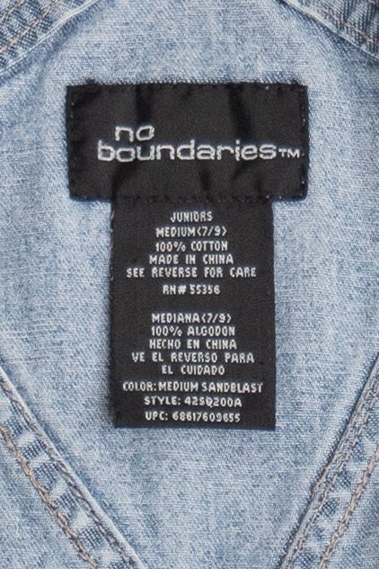 Vintage No Boundaries Multi Pocket Denim Overalls (2000s)