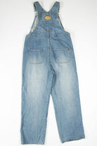 Embroidered Winnie The Pooh Distressed Overalls