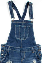 Distressed Skinny Denim Overalls (sz. MR)