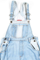 Pinstriped Denim Overalls (sz. Medium)