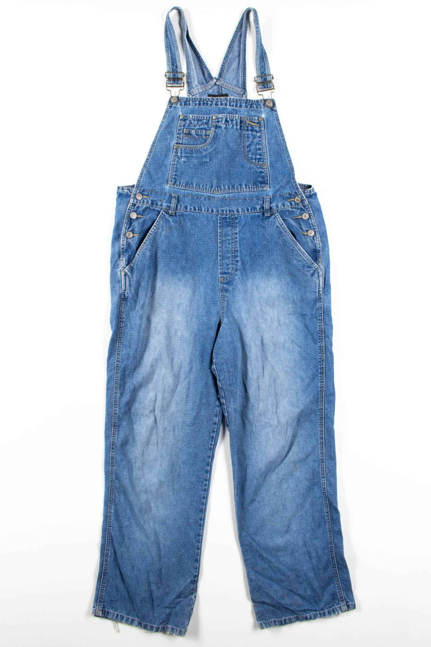 Faded Denim Overalls