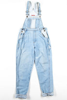 Pinstriped Denim Overalls (sz. Medium)