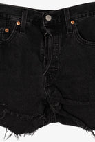 Black Levi's Cutoff Denim Shorts 501 (2020s)