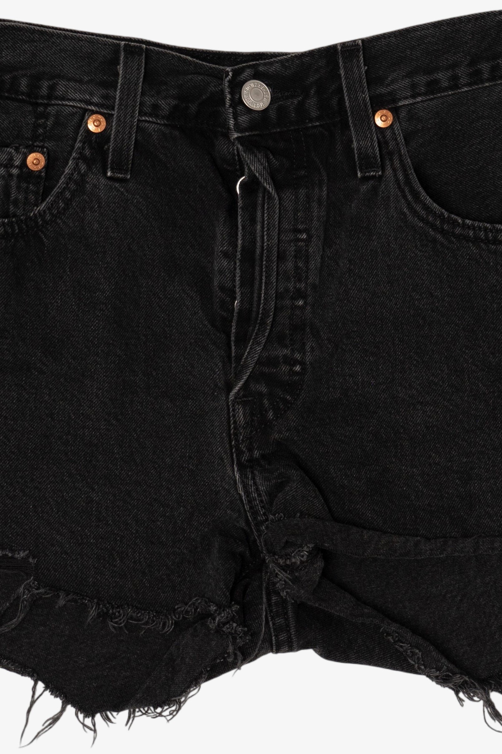 Black Levi's Cutoff Denim Shorts 501 (2020s)