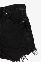 Black Levi's Cutoff Denim Shorts 501 (2020s)
