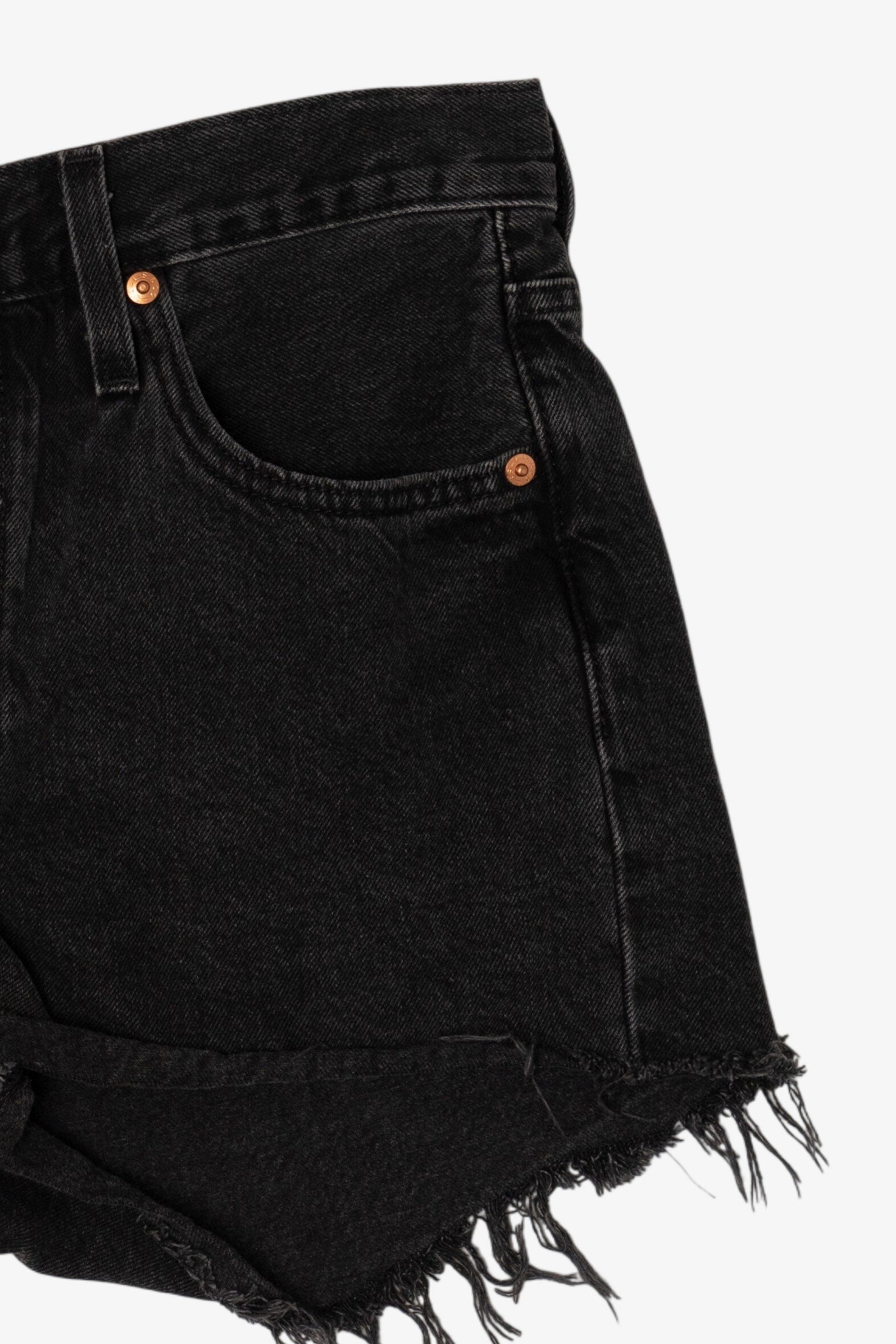 Black Levi's Cutoff Denim Shorts 501 (2020s)