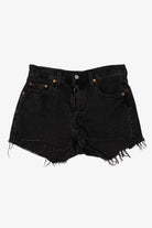 Black Levi's Cutoff Denim Shorts 501 (2020s)