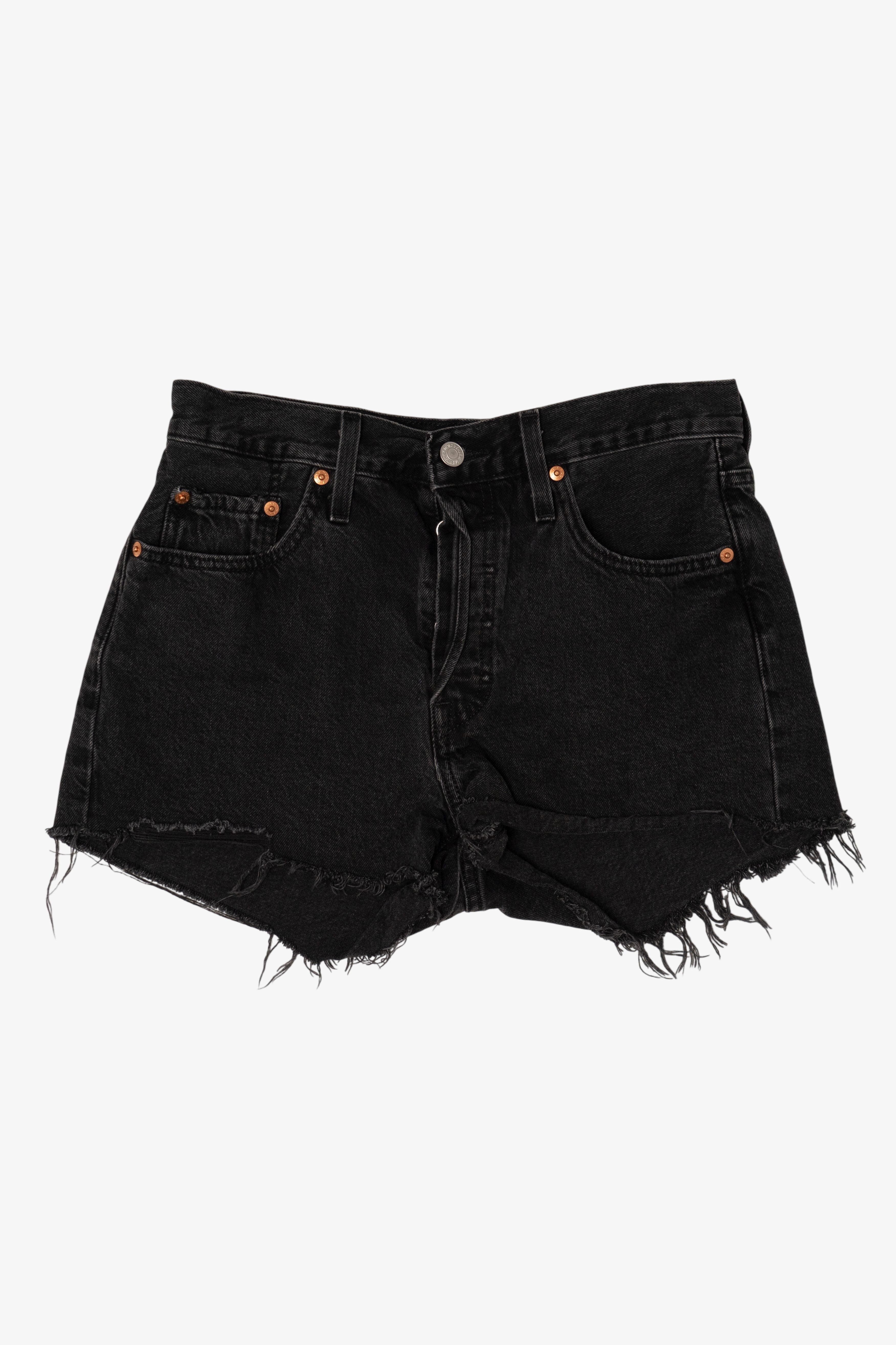 Black Levi's Cutoff Denim Shorts 501 (2020s)